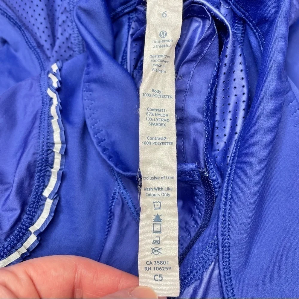 Lululemon Run Nothin' But Run Activewear Jacket in Pigment Blue 6 W4972S
